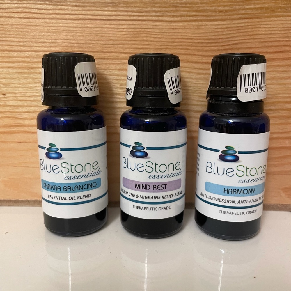 Essential Oils. BlueStone: Harmony, Mind Rest, & Chakra Balancing
